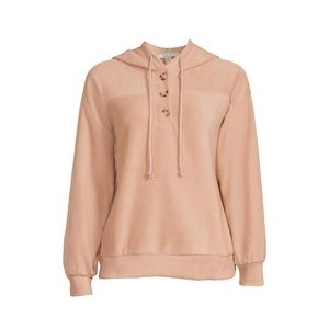 Como Blu Women's Athleisure Polar Fleece Pullover | NWT | Warm Taupe | X-Large